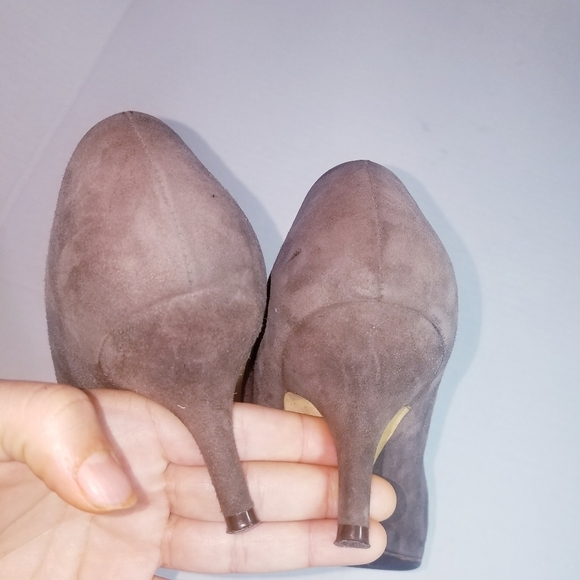 🌸Dolce & Gabbana | Grey Suede Kitten Heel Pointed Toe 39 - Picture 4 of 10